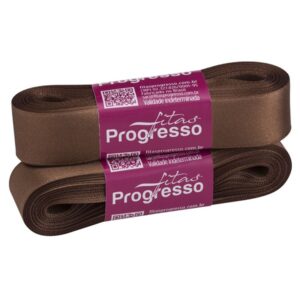 fita cetim 22mm marrom cor 391 c/10m 9803