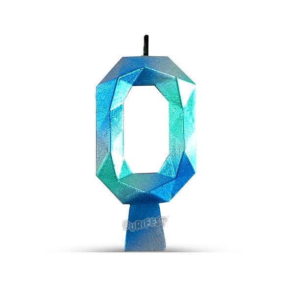 vela diamond verde com azul n0 10148