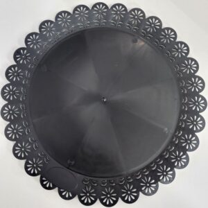 prato rendado plÁstico preto 27cm novapack 10099