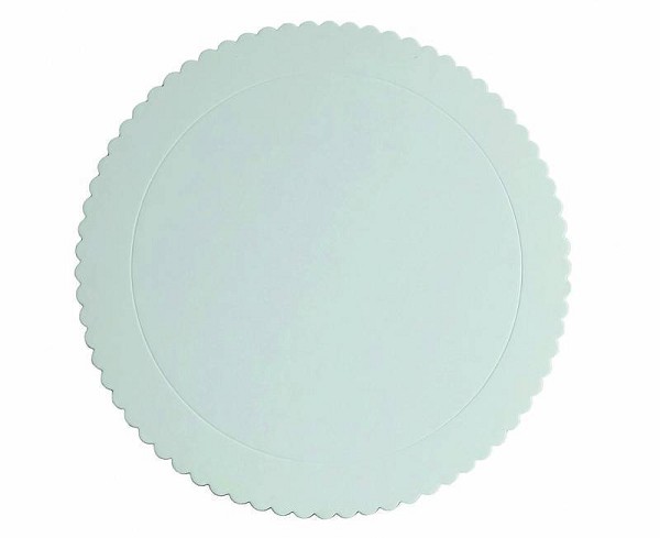 cake board fosco branco 26cm silver plastic 10733