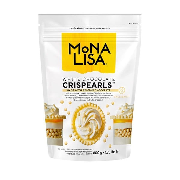 crispearls monalisa branco 800g callebaut 9418