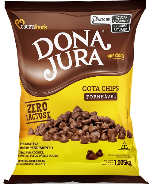 chips forneÁvel ao leite zero lactose 1,005kg cacau foods 12995
