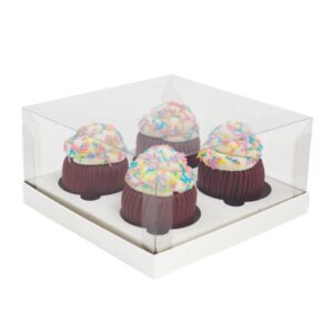 caixa para 4 cupcakes off white/kraft cÓd.4823 12685