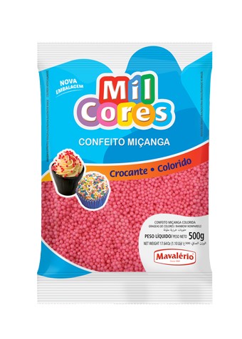 miÇanga colorida n0 rosa 500g mavalÉrio 3215