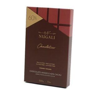 chocolate nugali amargo 60% 500g 8490