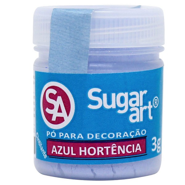 pÓ para decoraÇÃo azul hortÊncia 3g sugar art 4236