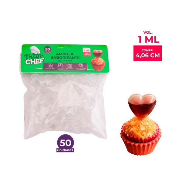 ampola saborizante coraÇÃo 1ml c/50un gmepp7 8170