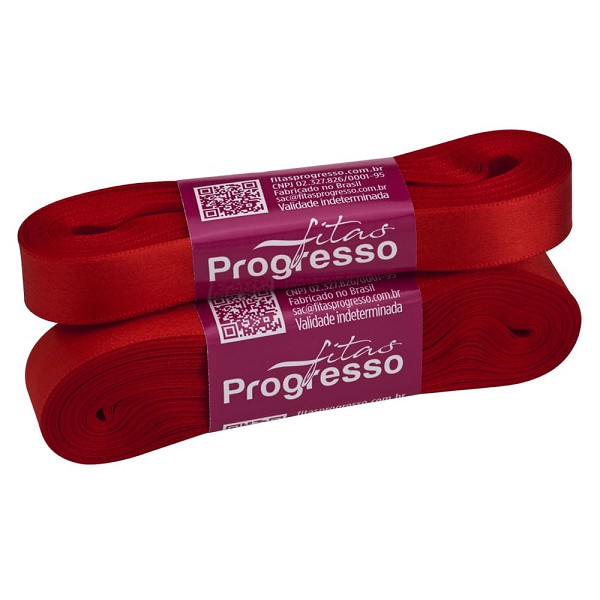 fita cetim 10mm vermelho tomate cor 1354 c/10m 9491