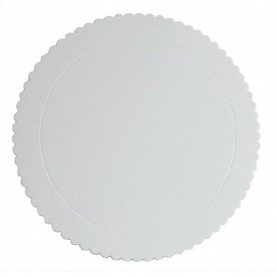 cake board fosco branco 15cm silver plastic 9851
