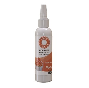 corante mago softgel coral 60g 11323