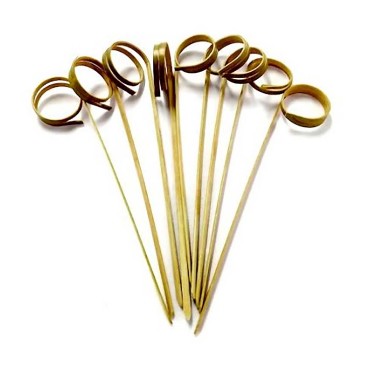 palito em bambu p/petiscos 9cm laÇo natural c/50un ha242 10393
