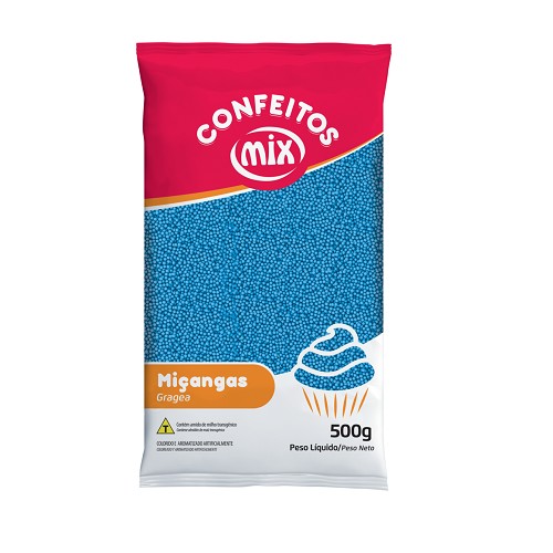 miÇanga colorida azul 500g mix 9061