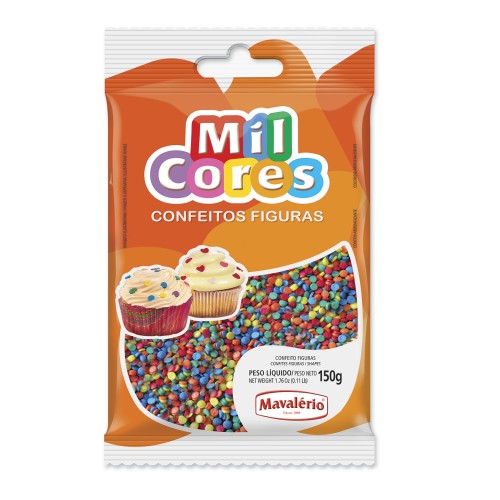 confeito figura mini confete 150g mavalÉrio 9058