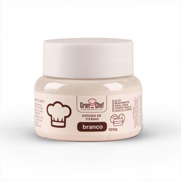 corante branco diÓxido de titÂnio 100g gran chef 3623