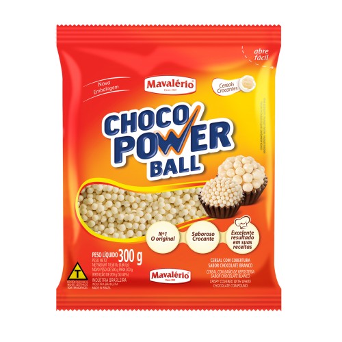cereal mini ball branco 300g mavalÉrio 8945