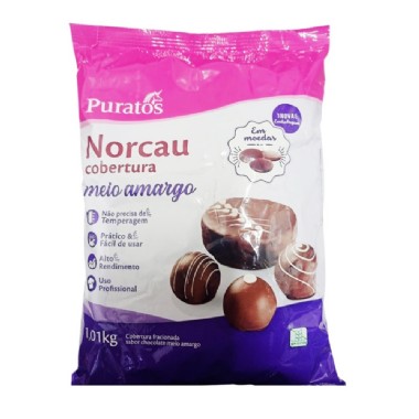 cobertura norcau premium meio amargo moedas 1,01kg 13370