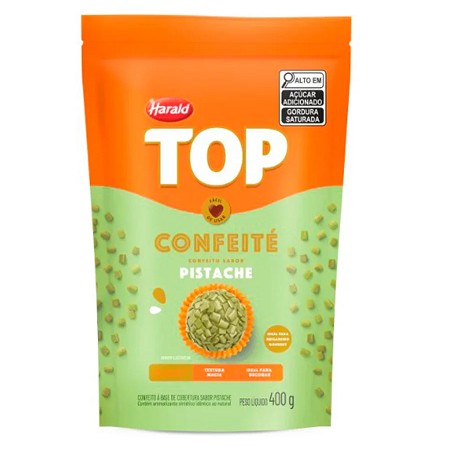 confeitÉ top sabor pistache 400g harald 12751