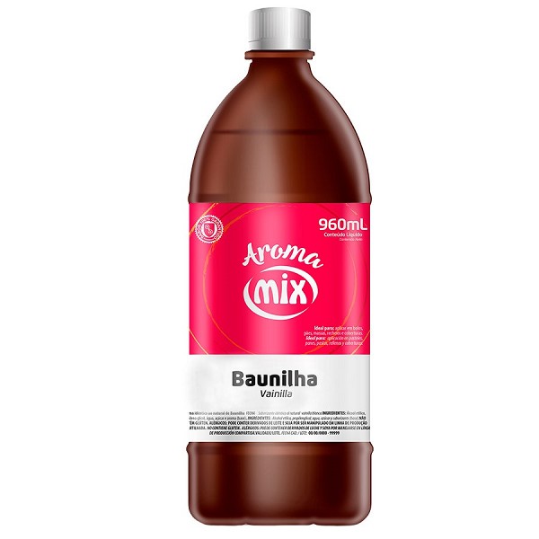 aroma alimentÍcio sabor baunilha 960ml mix 3523