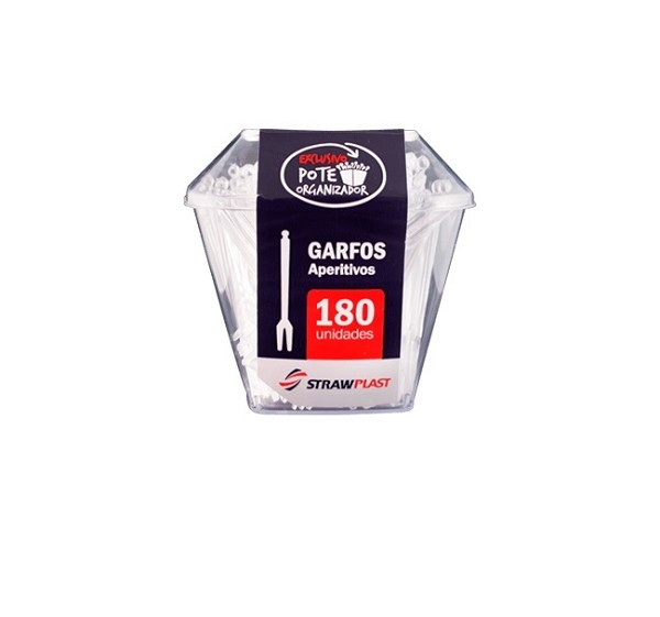 garfinho p/ aperitivo c/180un strawplast 3839
