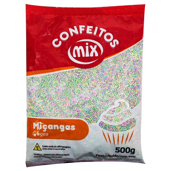 miÇanga colorida candy color 500g mix 3224