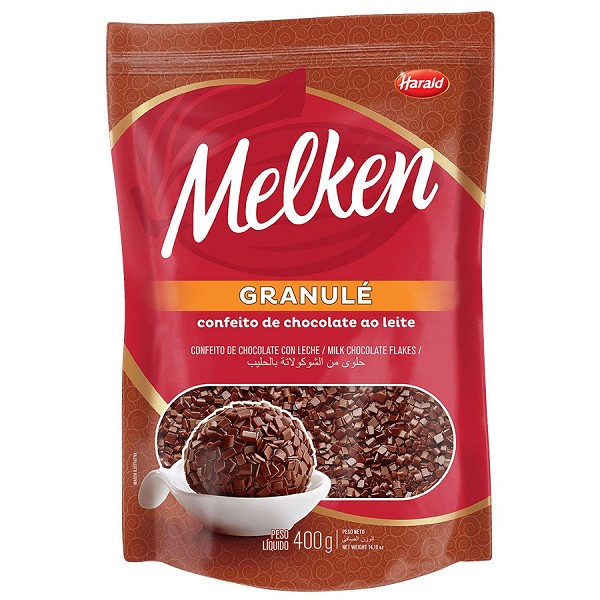 granulÉ melken chocolate ao leite 400g harald 3200