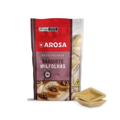 barquete milfolhas 100g c/30un arosa 13382