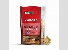 mini tortinha milfolhas 4x4cm c/27un arosa 13379